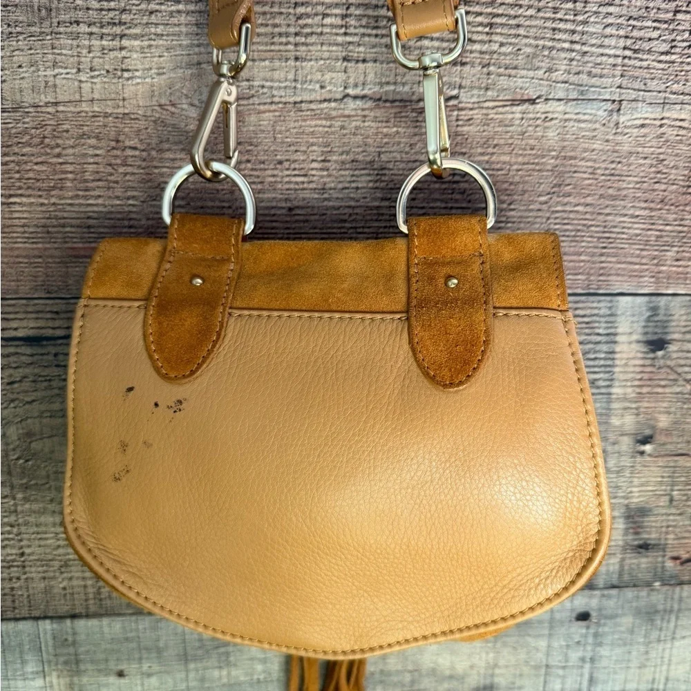 See By Chloé Collins Suede Crossbody Saddle Bag - Picture 8 of 15